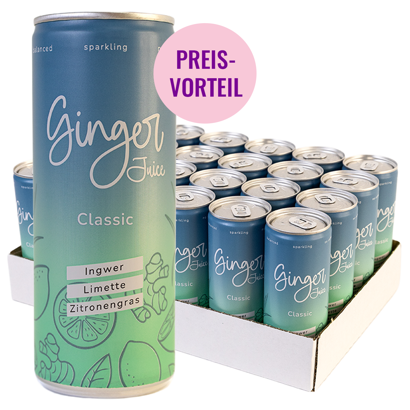 Ginger Juice Classic Tray 24 Stück